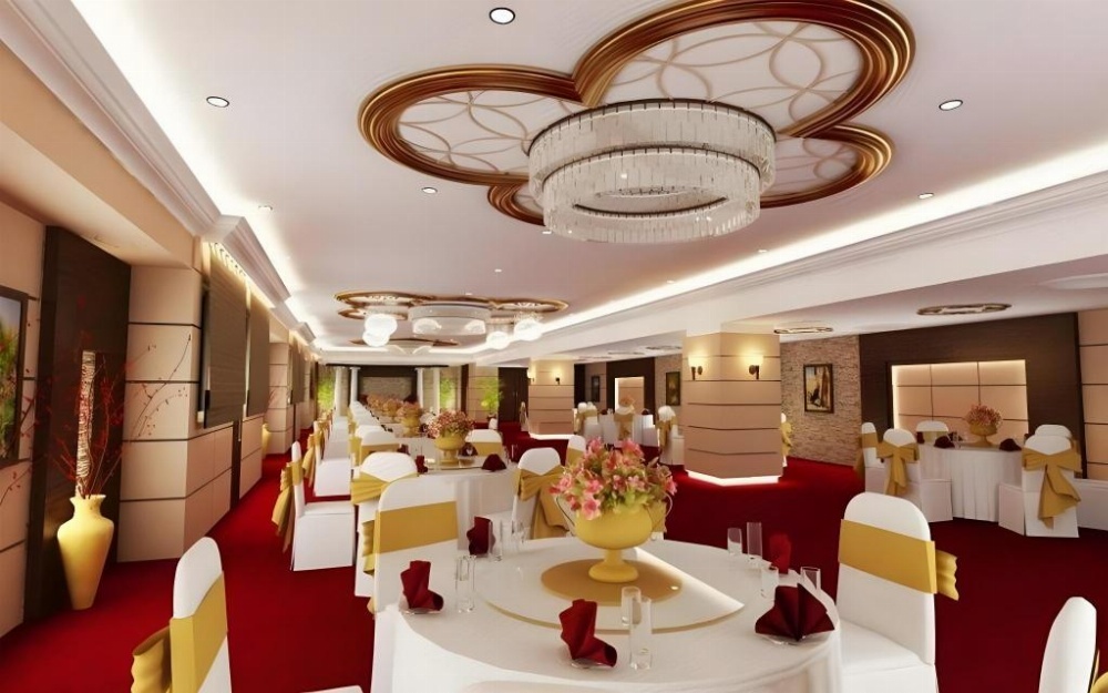 Banquet hall setup inside AlHyatt Jeddah Continental Hotel