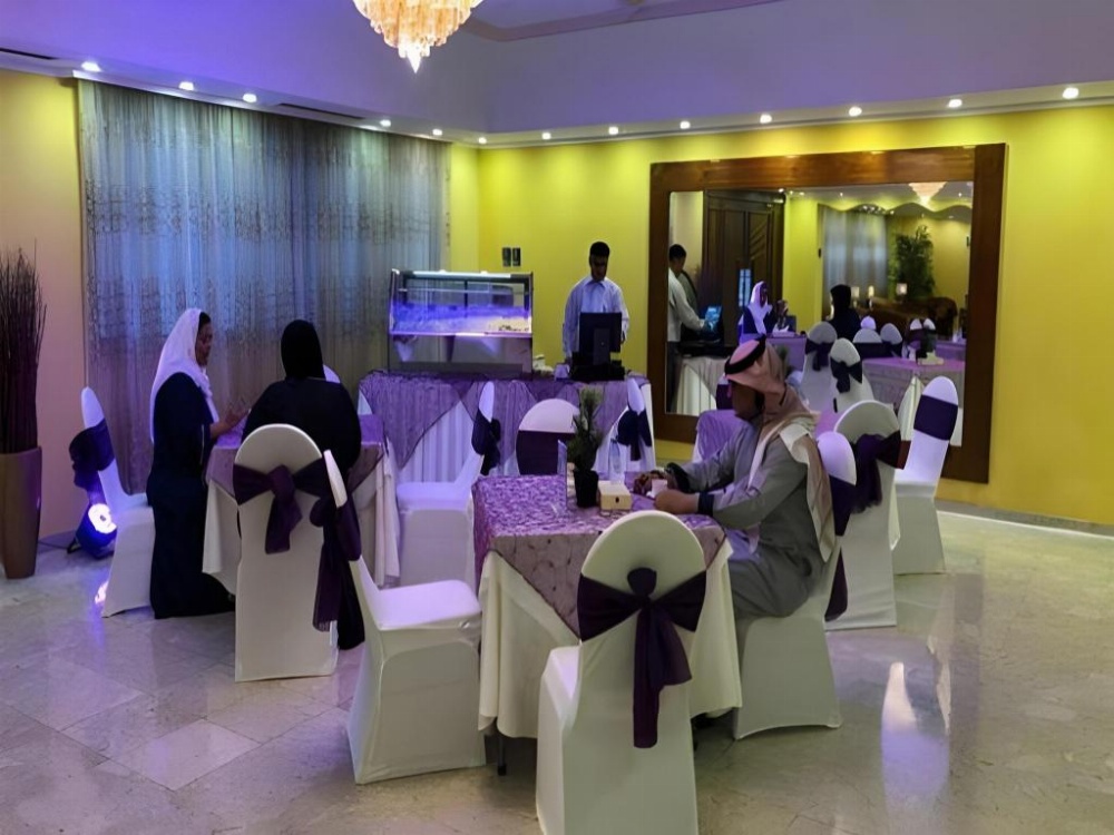 Banquet hall with purple lighting Hotel Rooms In Jeddah